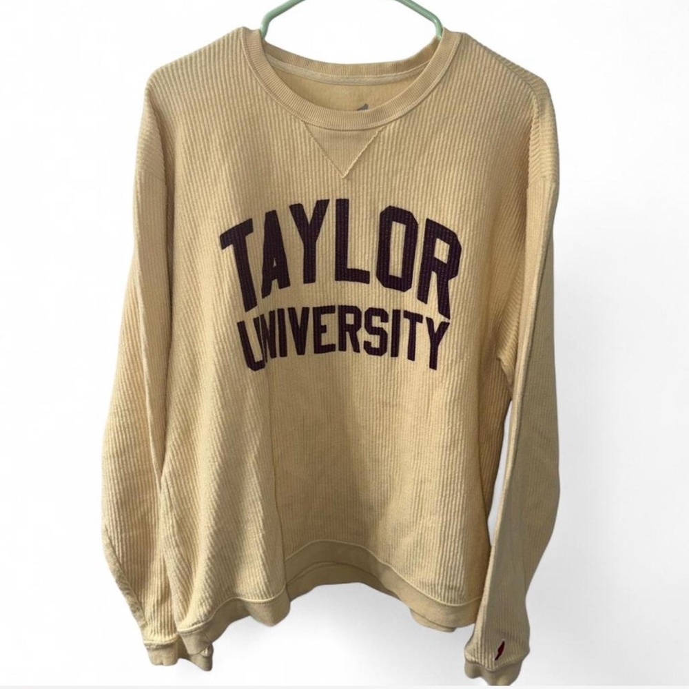 Taylor University Cream Crewneck - Size Large
